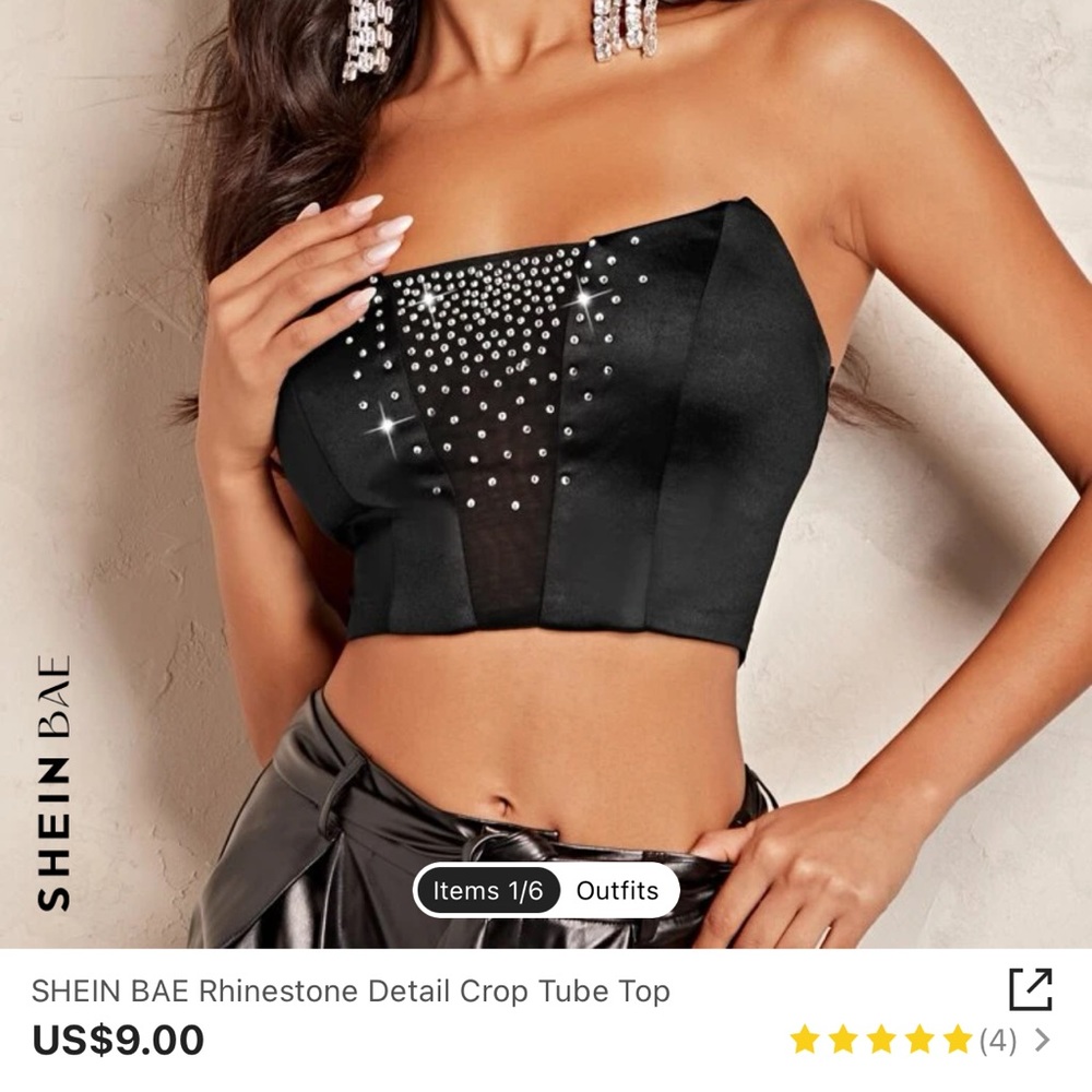 SHEIN BAE Women’s Strapless Top